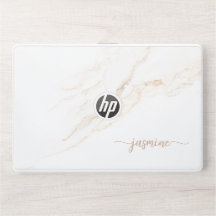 Elegante monogram marmeren stenen laptophoes