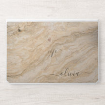 Elegante monogram marmeren stenen laptophoes