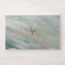 Elegante monogram marmeren stenen laptophoes