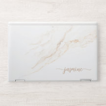 Elegante monogram marmeren stenen laptophoes