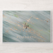 Elegante monogram marmeren stenen laptophoes