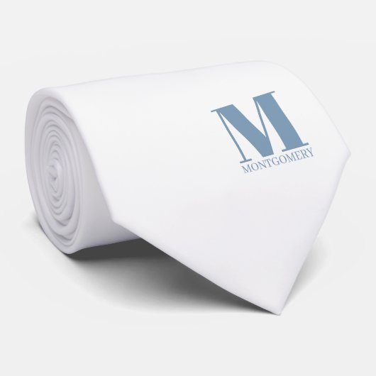 Elegante Monogram + Naam Trouwdas Stropdas (Opgerold)