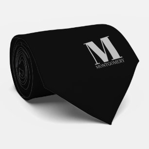 Elegante Monogram + Naam Trouwdas Stropdas