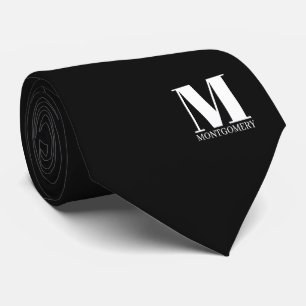 Elegante Monogram + Naam Trouwdas Stropdas