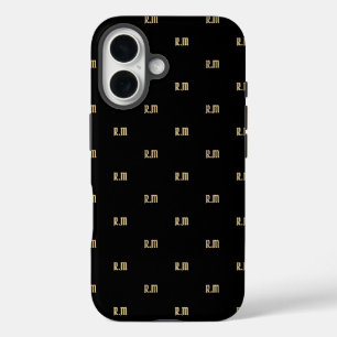 Elegante Monogram naamletters iPhone 16 Hoesje