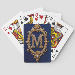 Elegante Monogram Ontwerpen Pokerkaarten
