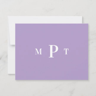 Elegante Monogram Persoonlijk Briefpapier Uitnodig Kaart