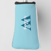 Elegante monogram scriptnaam golfheadcover (Draai 90)