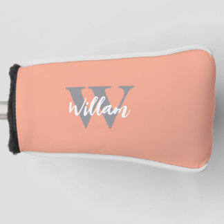 Elegante monogram scriptnaam golfheadcover