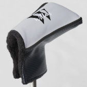 Elegante monogram scriptnaam golfheadcover (3/4 voorkant)