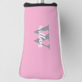Elegante monogram scriptnaam golfheadcover (Draai 90)