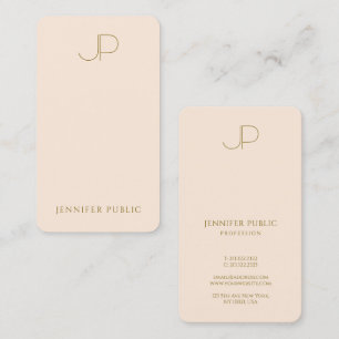 Elegante Monogram Template Luxueus Visitekaartje