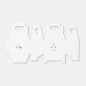 Elegante Monogram Verjaardags Favorietendoos Bedankdoosjes (Uitgevouwen)