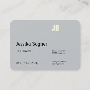 Elegante Monogram Visitekaartjes