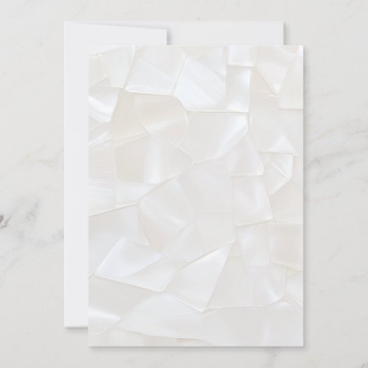 Elegante Monogram Witte Huwelijksuitnodiging Kaart (Achterkant)