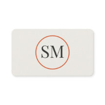 Elegante Monogram Zakelijke Visitekaart | Modern M