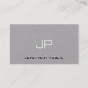 Elegante Monogrammed Minimalistische Sjabloon Luxe Visitekaartje
