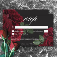 Elegante Moody Bloed Rode Rozen Bloemen Geen Diner