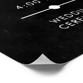 Elegante Moody Twilight gedempte bloemen orde even Poster (Hoek)