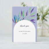 Elegante mooie Boho bloemenkunst Waterverf Informatiekaartje (Staand voorkant)