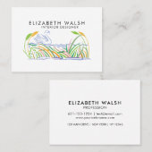 Elegante Mooie Moderne Minimalist Visitekaartje (Voorkant / Achterkant)