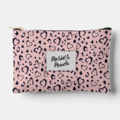 Elegante Mooie Roze Hart Naam gepersonaliseerd Etui (Voorkant)