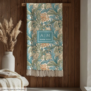 Elegante Morris geïnspireerde Pimpernel Art Nouvea Fleece Deken
