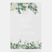 Elegante moslim islamitische bruiloft ingang duide acryl bord (Voorkant)