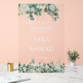 Elegante moslim islamitische bruiloft ingang duide acryl bord (Huwelijk)