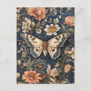 Elegante mot William Morris Geïnspireerd Briefkaart