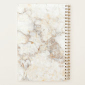 Elégante motif en marbre blanc Wedding planner (Dos)