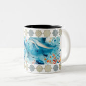 Elégante Motif Mug  en mosaïque arabesque" (Devant droit)