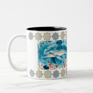 Elégante Motif Mug en mosaïque arabesque"