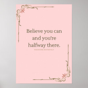 Elegante Motivatieposter voor Kantoor en Thuis  Poster