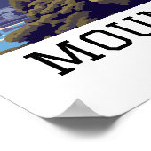 Elegante Mount Fuji Japan Reiskunst Poster (Hoek)