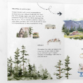 Elegante Mount Rainier bruiloft Drieluik Uitnodiging (Binnenzijde eerst)