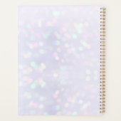 Elegante Mr en Mrs Blush Roze Bloemen Bruiloft Planner (Achterkant)