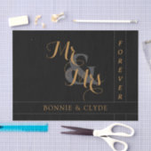 Elegante Mr. & Mrs. Forever bruidssliering tissuep Tissuepapier (Craft)