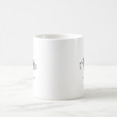 Elegante Mrs Script Trouw Monogram Koffiemok (Center)