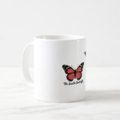 Elégante Mug avec Scarlet Papillon design (Devant gauche)
