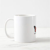Elégante Mug avec Scarlet Papillon design (Gauche)