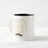 Elégante Mug "Best Papa Ever" - Fête des Pères Gif (Devant gauche)
