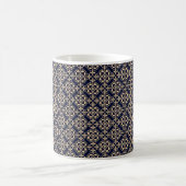 Elégante Mug Bleue avec design Motif complexe" (Centre)