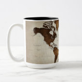 Élégante Mug Carte du Monde (Gauche)