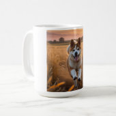 Élégante Mug de café Akita (Devant gauche)