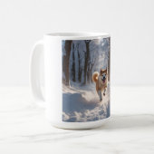 Élégante Mug de café Akita (Devant gauche)