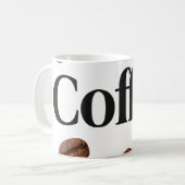 Élégante Mug de café avec "Café" Texte - Parfait G (Devant gauche)