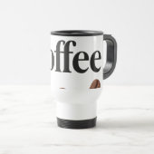 Élégante Mug de café avec "Café" Texte - Parfait G (Devant droit)