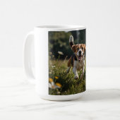Élégante Mug de café Beagle (Devant gauche)
