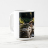 Élégante Mug de café Beagle (Devant gauche)